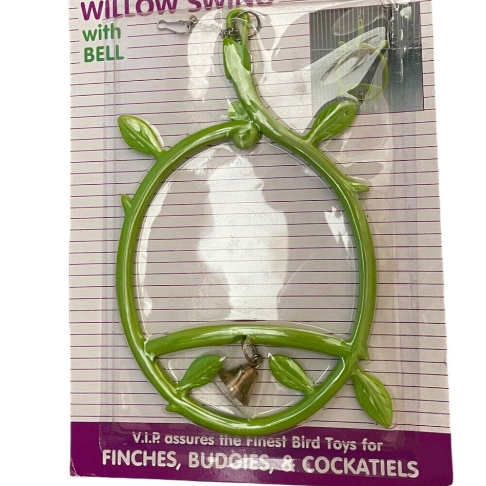 Vo-Toys Bird Fairy Willow Swing Bell Up To 4.5 Inch Birds Hanging Toy For Cage